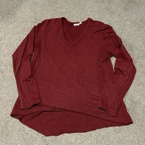 Wilt top size L. Maroon